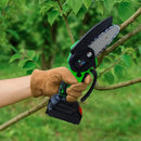 Mini Motosserra Elétrica Sem Fio Portátil Bivolt 110v/220v 4 Polegadas 2 Baterias e Maleta